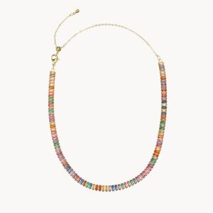 🌈🔹 Gemelli 🔹️ Multicolor Rhinestone Cubic Zirconia Tennis  Collar Necklace